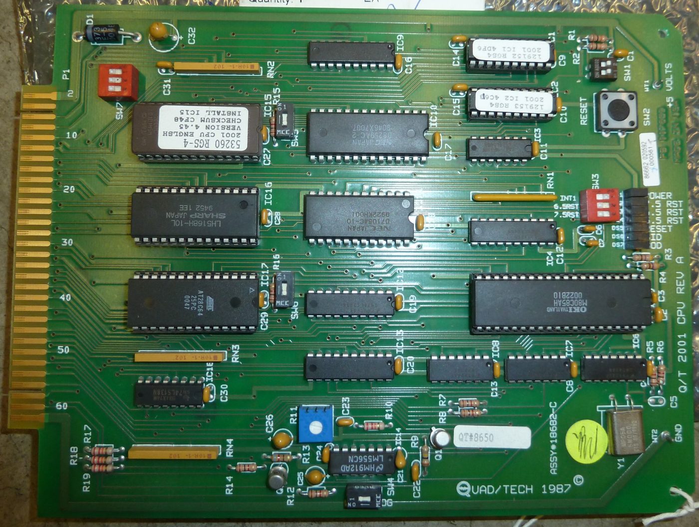 QTI - PCB ASSY RGS4 2001 CPU - 8650
